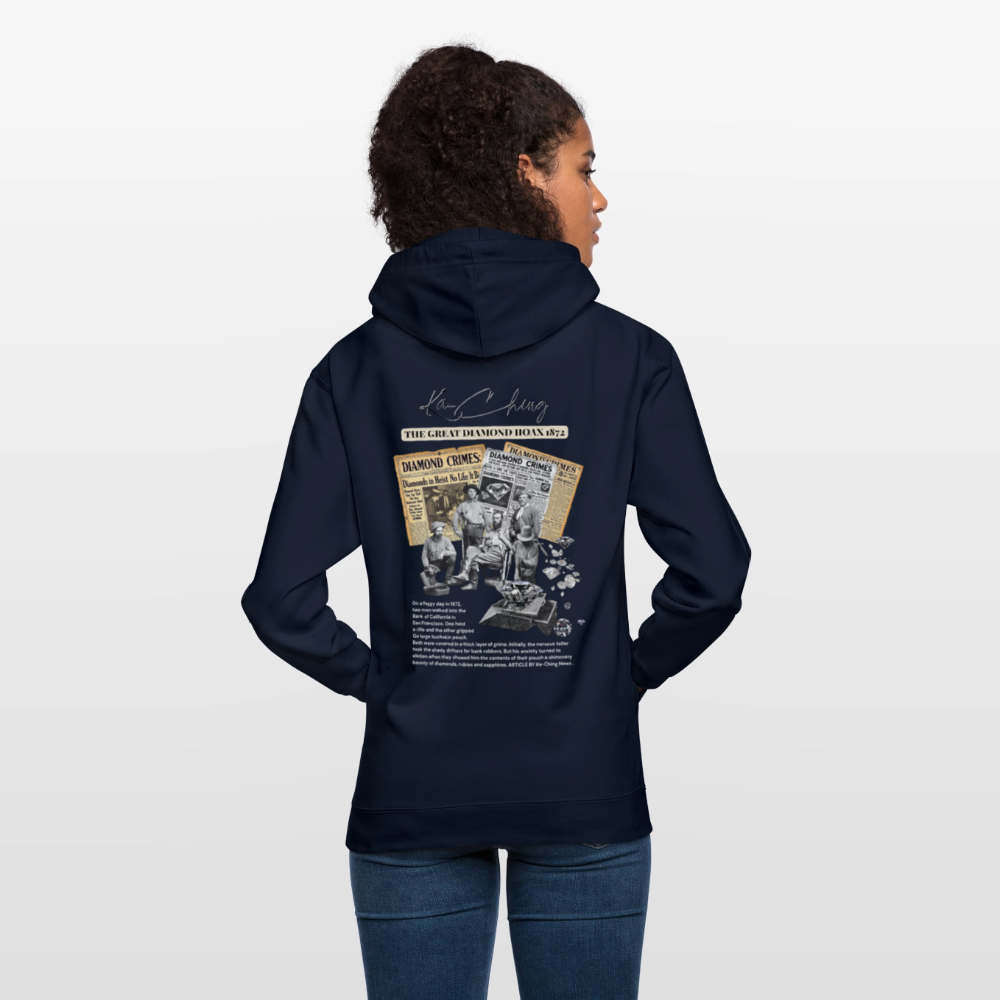 Diamond Range Unisex Hoodie limited editions design 2 - navy