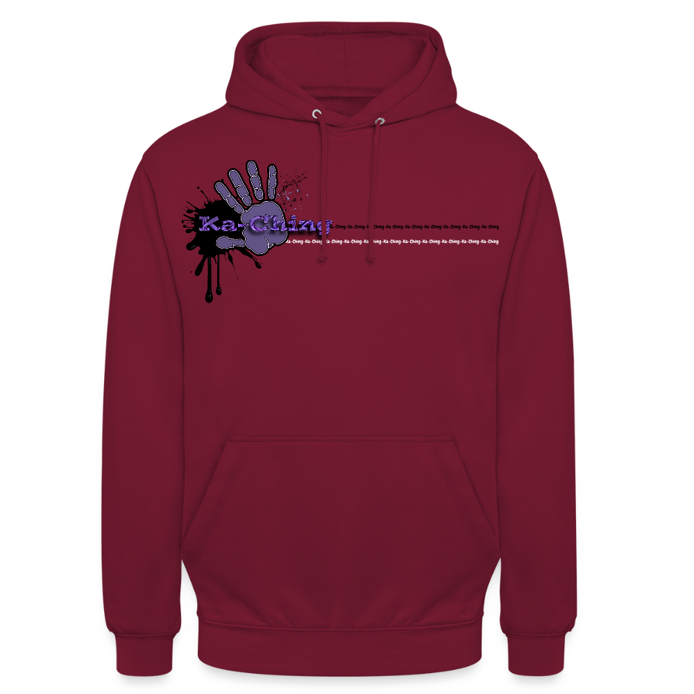Unisex Hoodie Ching Purple logo - bordeaux