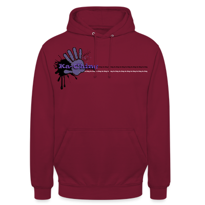 Unisex Hoodie Ching Purple logo - bordeaux