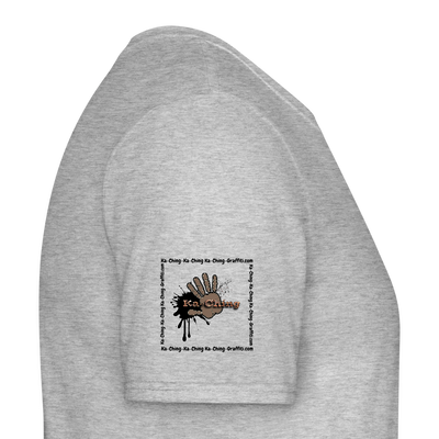 Unisex T-Shirt Ching Bronze Logo CHBZ-T-04w - heather grey