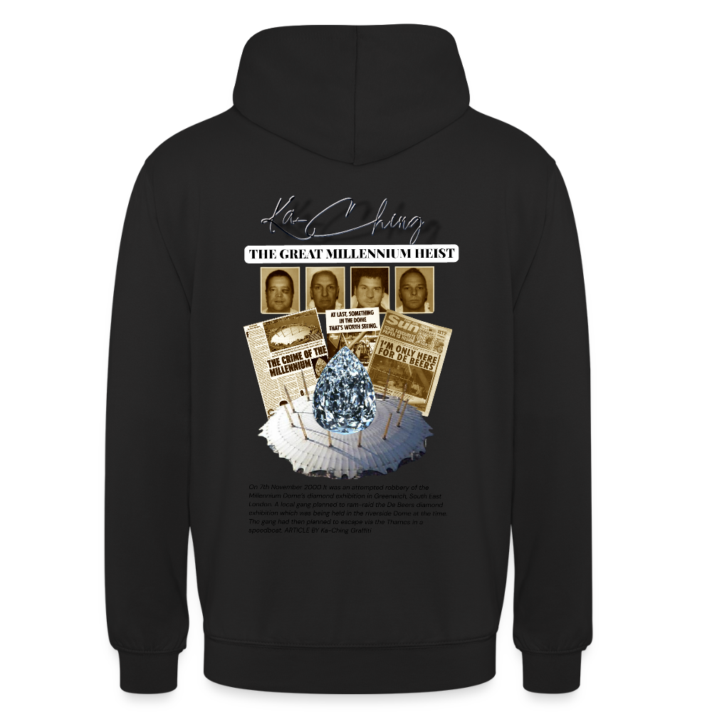 Diamond Range Unisex Hoodie limited editions design 2 - black