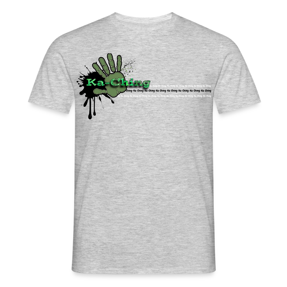 Unisex T-Shirt Ching Green Logo CHGR-T-01c - heather grey