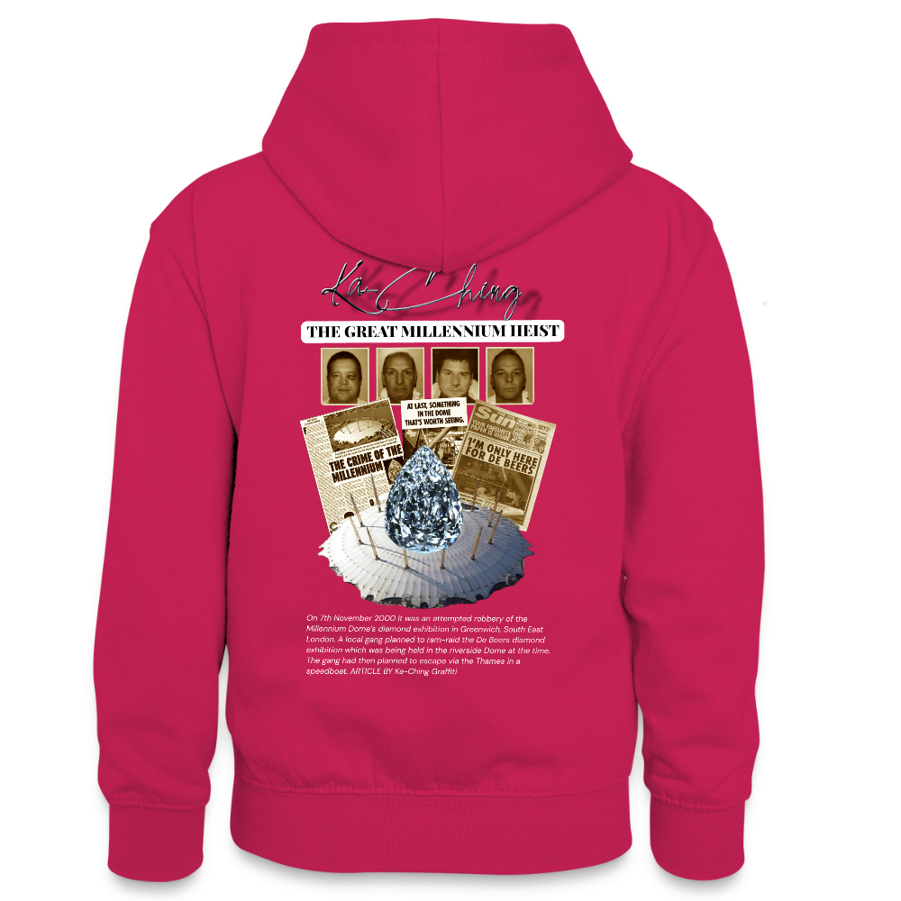 Diamond Range Millenium Heist 2000 Hoodie limited edition - pink/navy