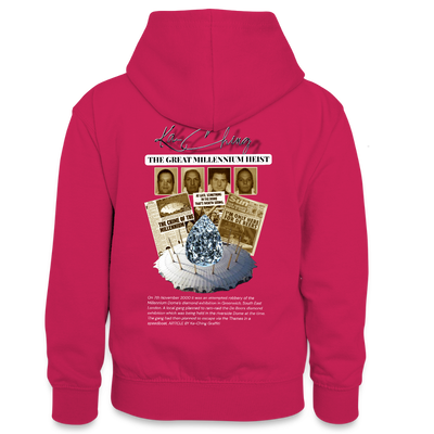 Diamond Range Millenium Heist 2000 Hoodie limited edition - pink/navy