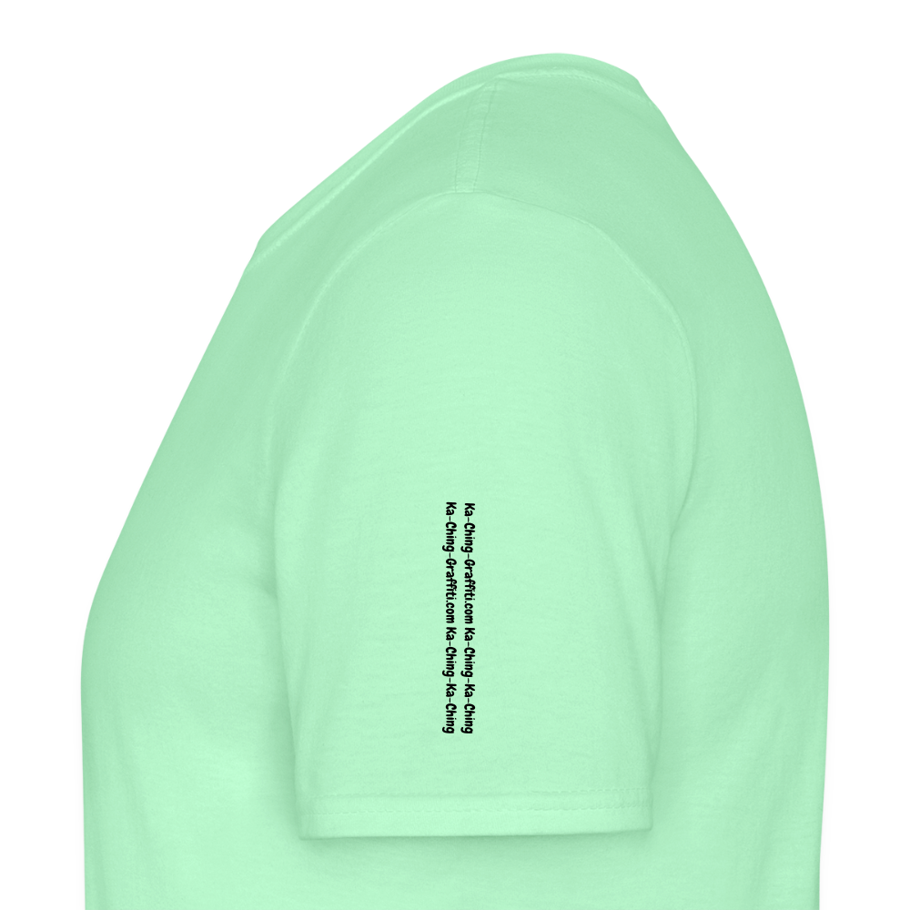 Ka-Ching T-Shirt Ching Gold Logo CHGD-T-02w - mint green
