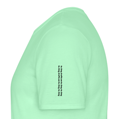 Ka-Ching T-Shirt Ching Gold Logo CHGD-T-02w - mint green