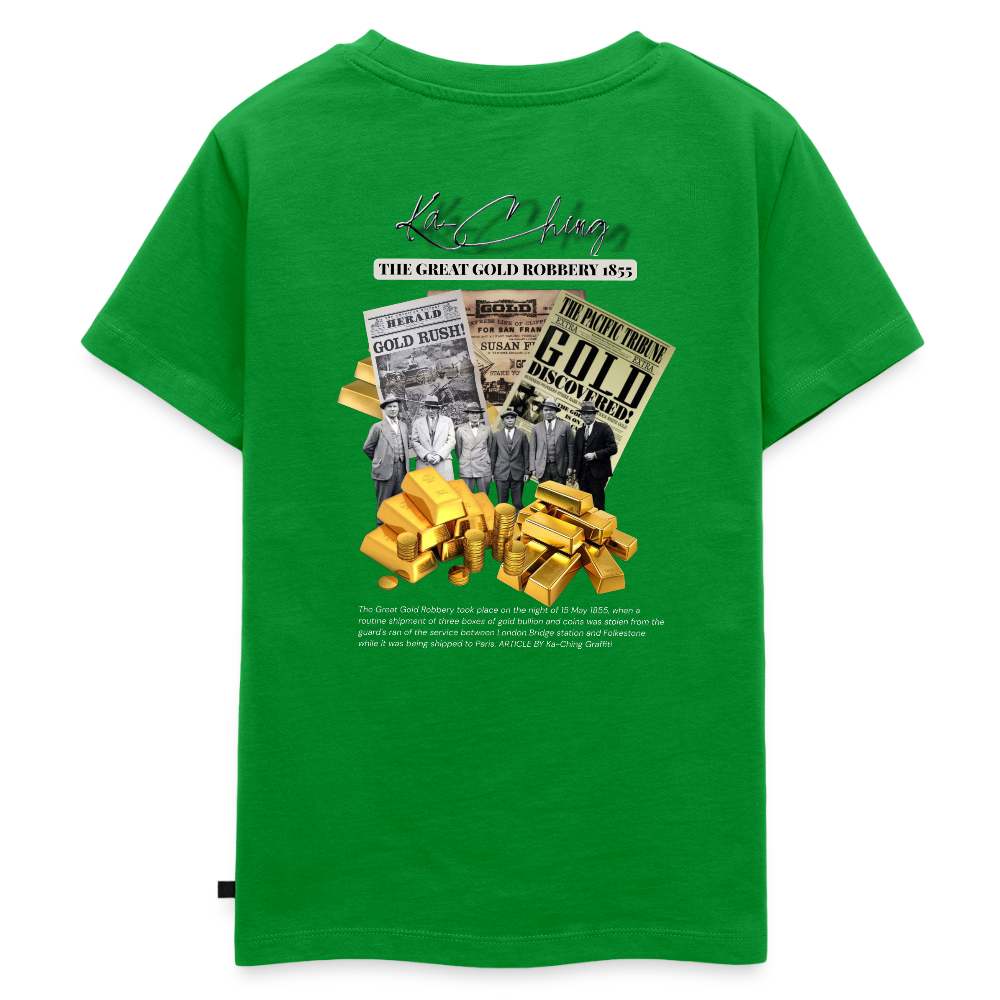 Gold Range The Great Robɓery 1855 Tee limited edition - green