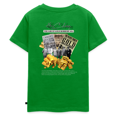 Gold Range The Great Robɓery 1855 Tee limited edition - green