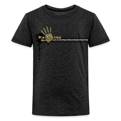 Unisex T-Shirt Ching Gold Logo - charcoal grey