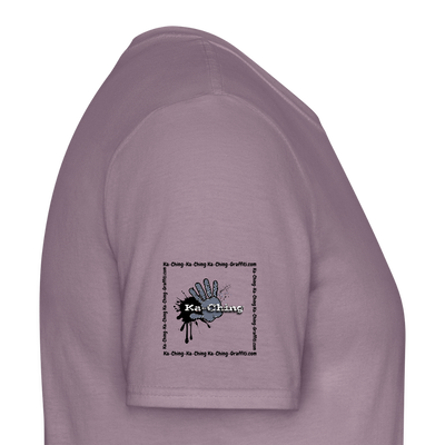 Unisex T-Shirt Ching Silver Logo CH-SLR-T-03c - purple-grey 