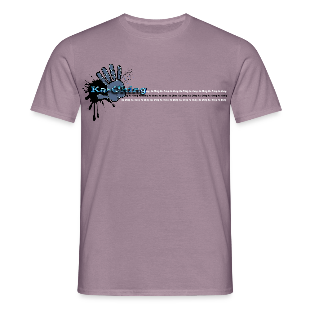 Unisex T-Shirt Ching Blue Logo CHBL-T-05c - purple-grey 