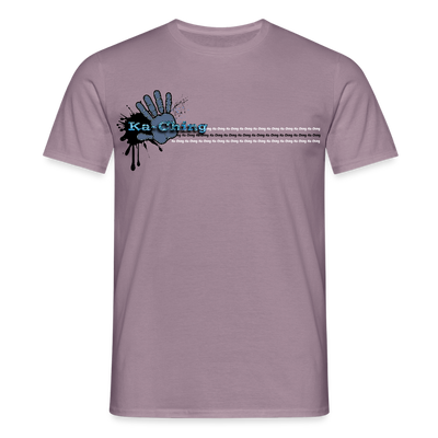 Unisex T-Shirt Ching Blue Logo CHBL-T-05c - purple-grey 
