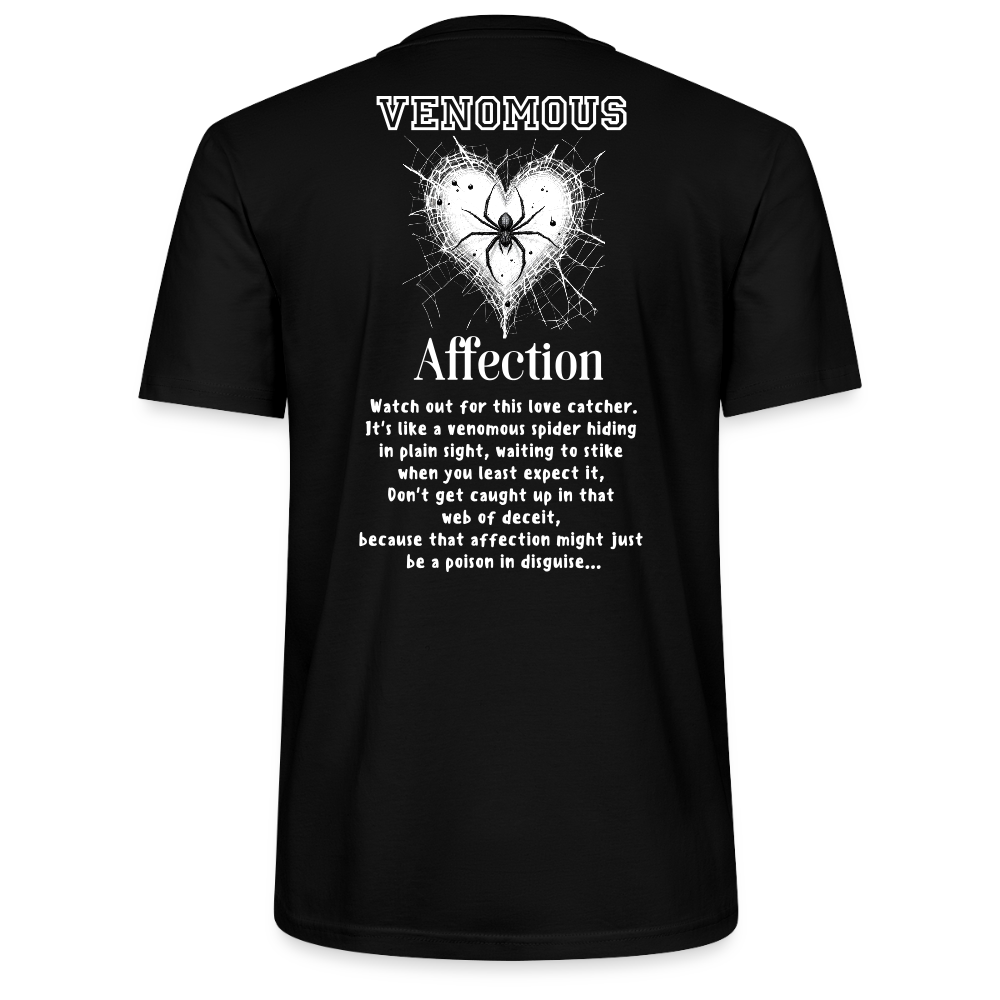 Spiders heart web Tee - black