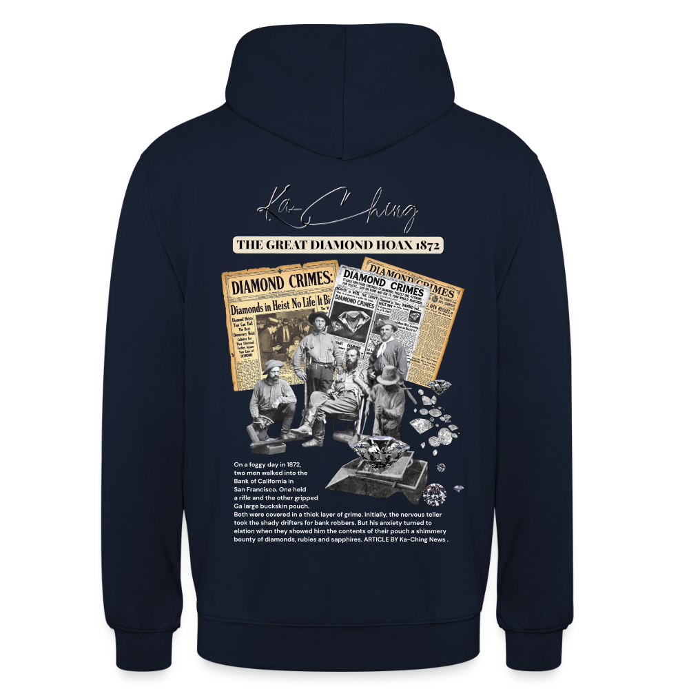 Diamond Range Unisex Hoodie limited editions design 2 - navy