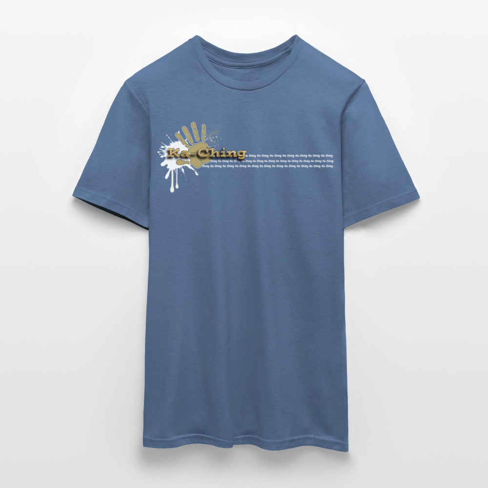 Unisex T-Shirt Ching Gold Logo WH/Dark CHGD-T-02d - dove blue 