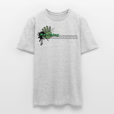 Unisex T-Shirt Ching Green Logo CHGR-T-01w - heather grey