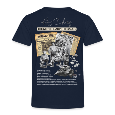 Diamond Range The Great Hoax 1872 Tee limited edition - navy