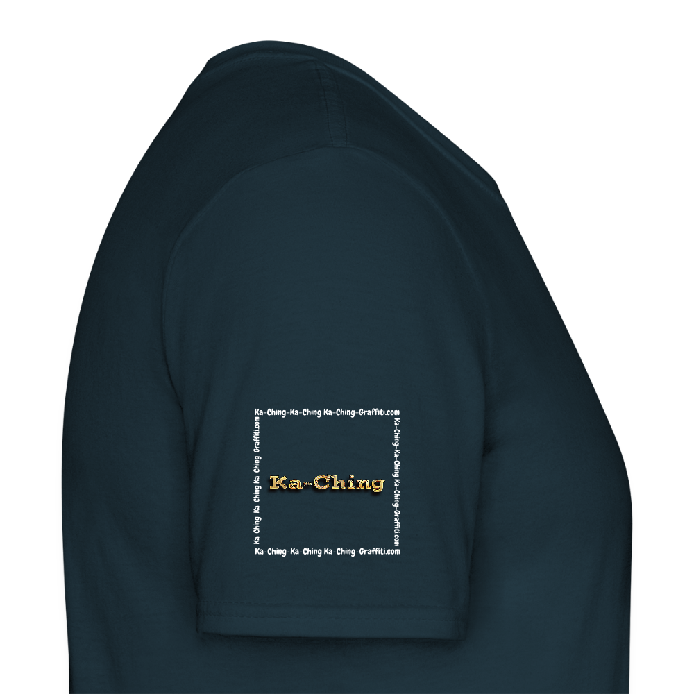 Unisex T-Shirt Ching Gold Logo WH/Dark CHGD-T-02d - navy