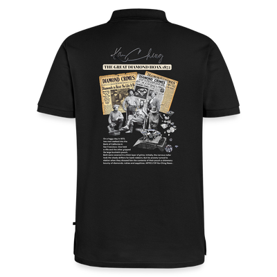 Diamond Range Unisex Polo Tee limited editions design 1 - black