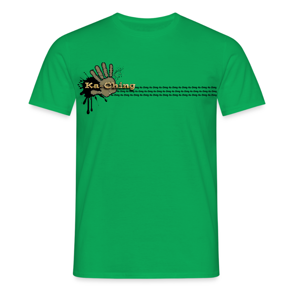 Ka-Ching T-Shirt Ching Gold Logo CHGD-T-02w - kelly green