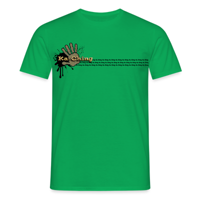 Ka-Ching T-Shirt Ching Gold Logo CHGD-T-02w - kelly green
