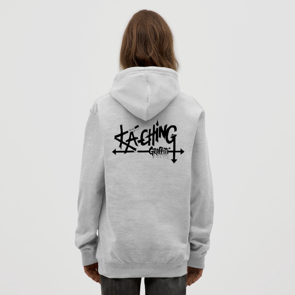 Minimal Range Unisex Hoodie limited Ka-Ching design2 - light heather grey