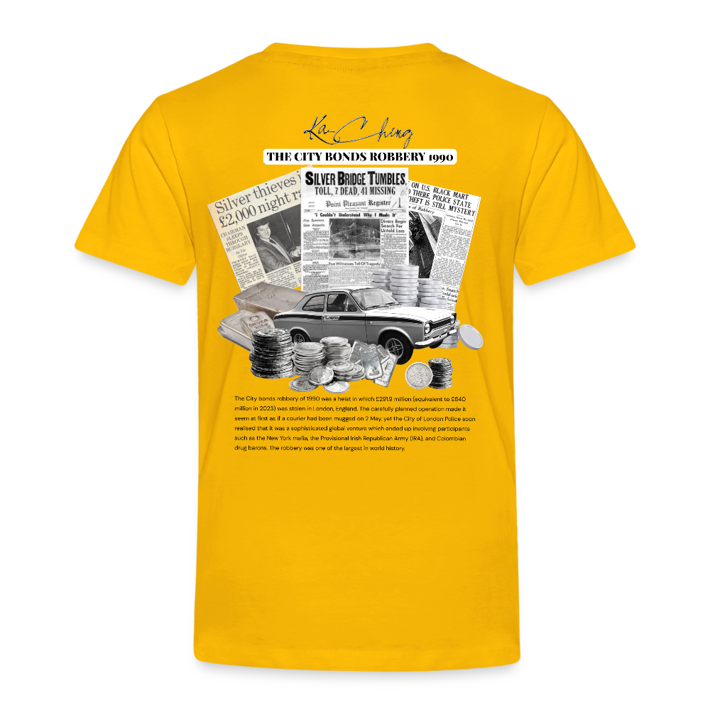 Silver Range City Bonds Robɓery 1990 Tee limited edition - sun yellow