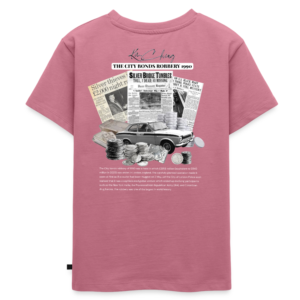 Silver Range City Bonds Robɓery 1990 Tee limited edition - mauve