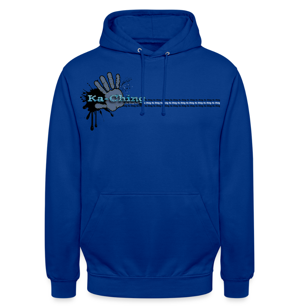 Ka-Ching Unisex Hoodie Ching Blue logo - bright royal