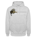 Unisex Hoodie Ching Gold logo - light heather grey