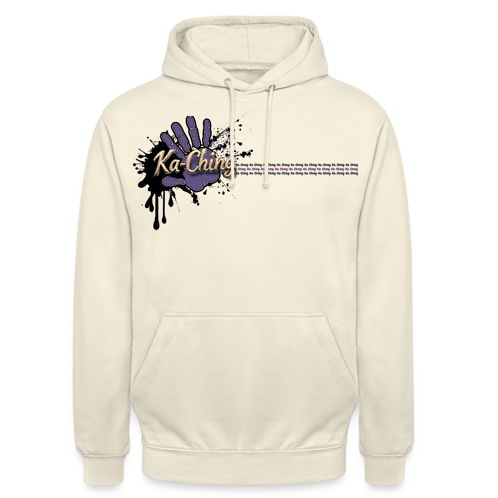 Unisex Hoodie Ching gold purple logo - vanilla