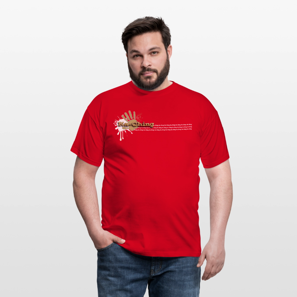 Unisex T-Shirt Ching Gold Logo WH/Dark CHGD-T-02d - red