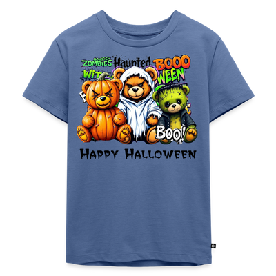 Teddies dress-up Tee - stone blue