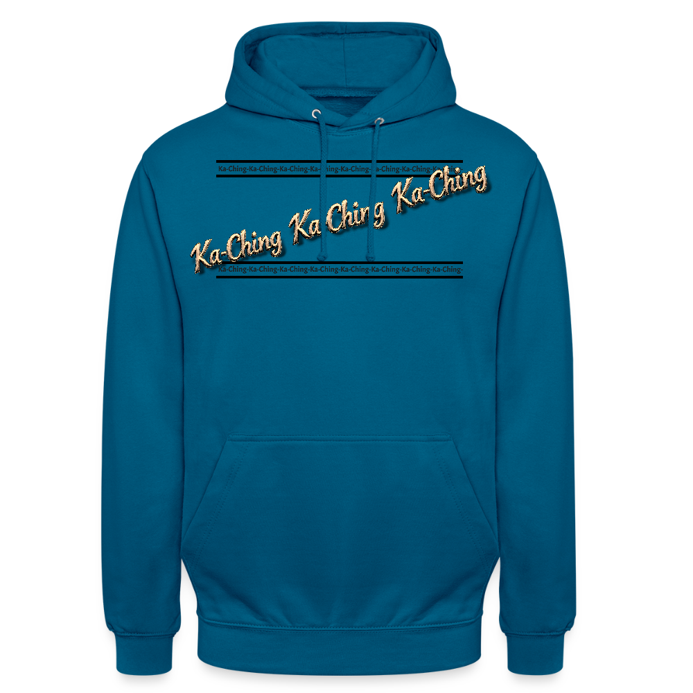 Ka-Ching Unisex Hoodie design 2 - deep sea blue 