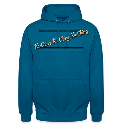 Ka-Ching Unisex Hoodie design 2 - deep sea blue 