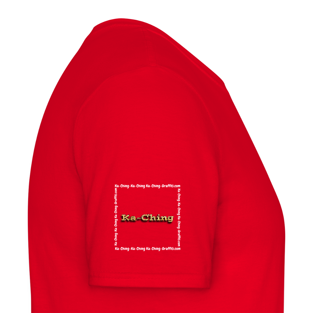 Unisex T-Shirt Ching Gold Logo WH/Dark CHGD-T-02d - red
