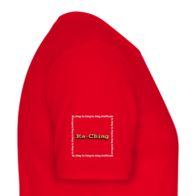 Unisex T-Shirt Ching Gold Logo WH/Dark CHGD-T-02d - red
