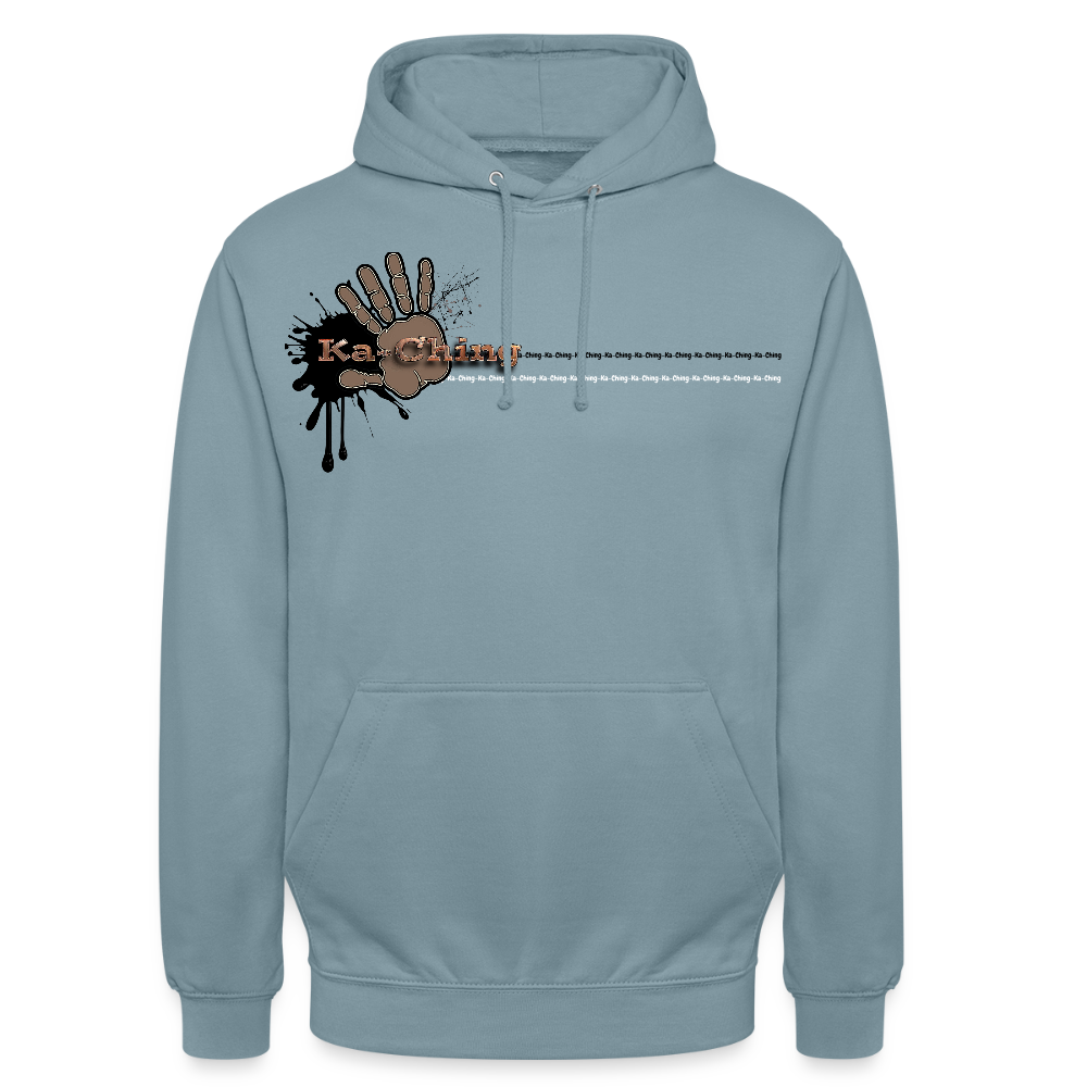Unisex Hoodie Ching Bronze logo - stonewash blue