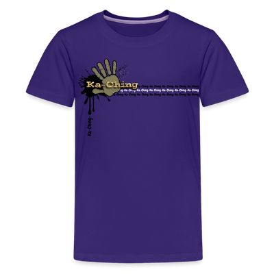Unisex T-Shirt Ching Gold Logo - purple