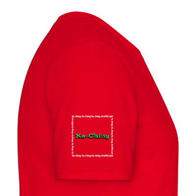 Unisex T-Shirt Ching Green Logo WH/Dark CHGR-T-01d - red