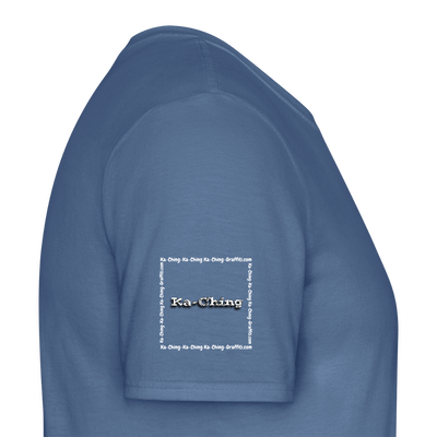 Unisex T-Shirt Ching Silver Logo WH/Dark CHSLR-T-03d - dove blue 