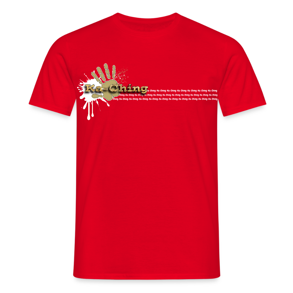 Unisex T-Shirt Ching Gold Logo WH/Dark CHGD-T-02d - red