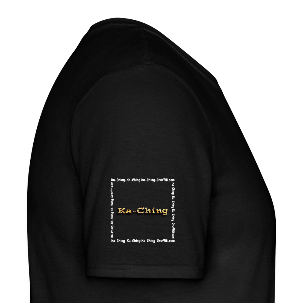 Unisex T-Shirt Ching Gold Logo WH/Dark CHGD-T-02d - black