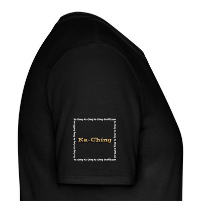 Unisex T-Shirt Ching Gold Logo WH/Dark CHGD-T-02d - black
