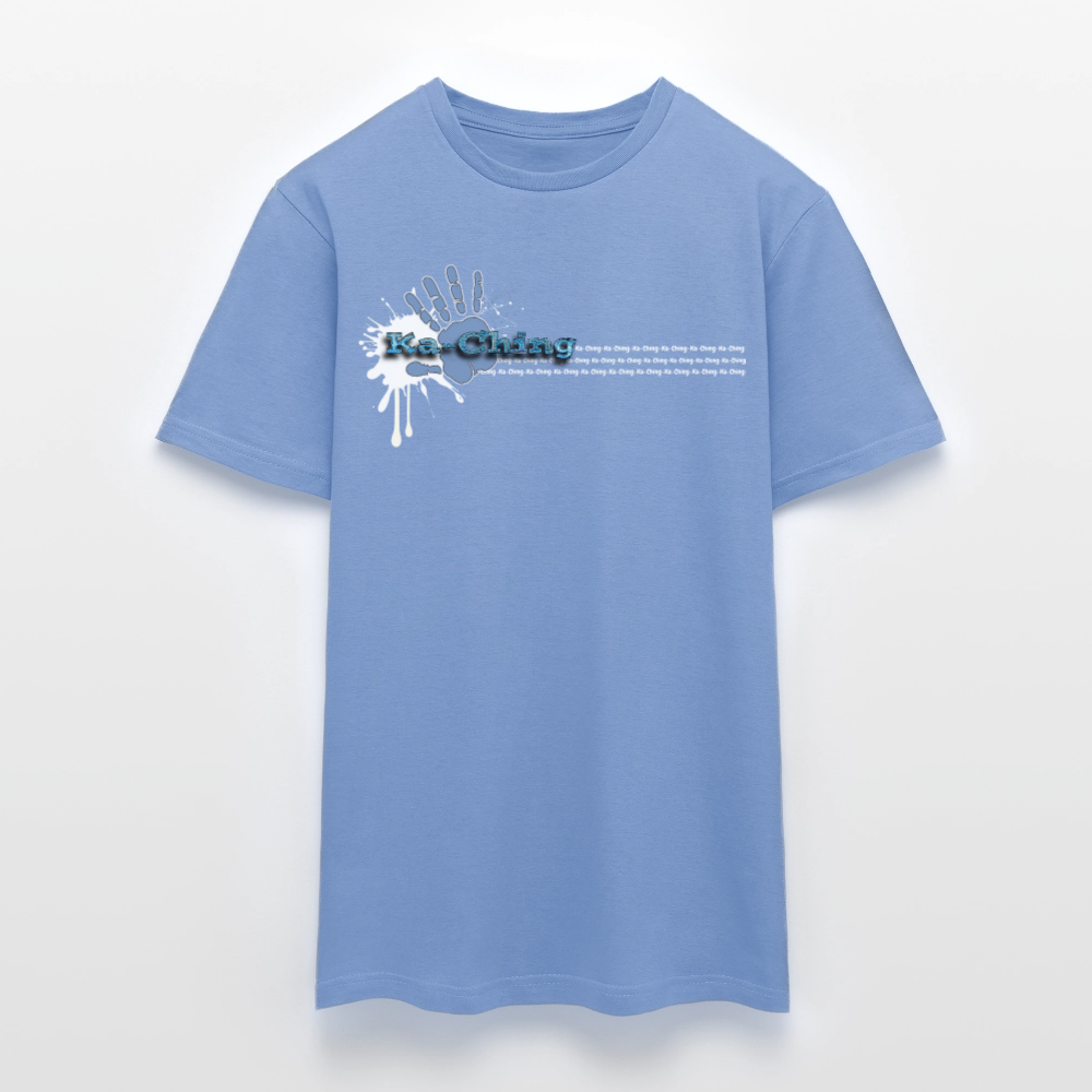 Unisex T-Shirt Ching Blue Logo WH/Dark CHBL-T-05d - carolina blue