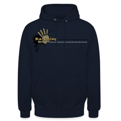 Unisex Hoodie Ching Gold logo - navy