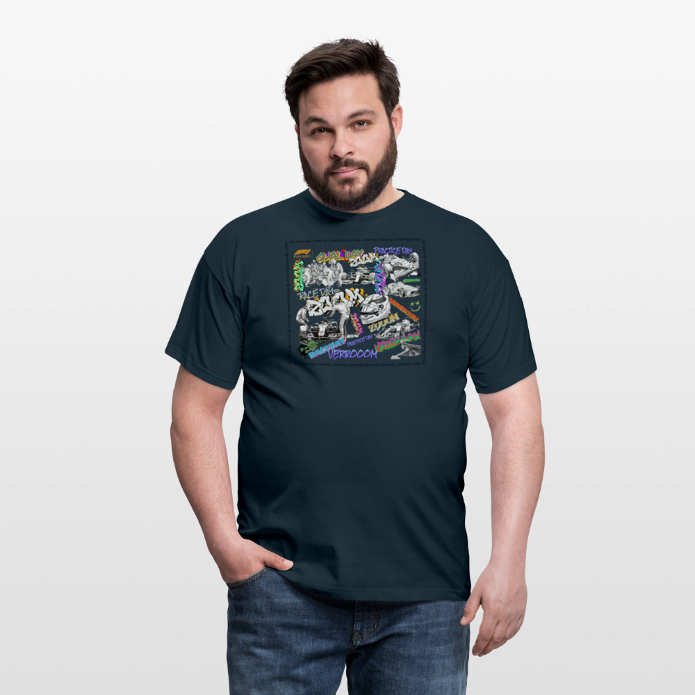 Unisex T-Shirt F1 Graffiti - navy