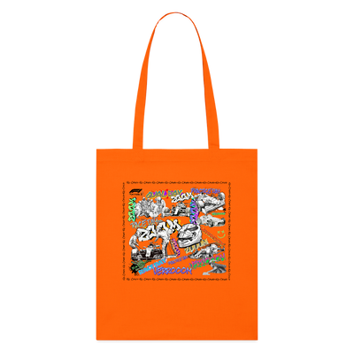 Graffiti F1Tote Bag - bright orange