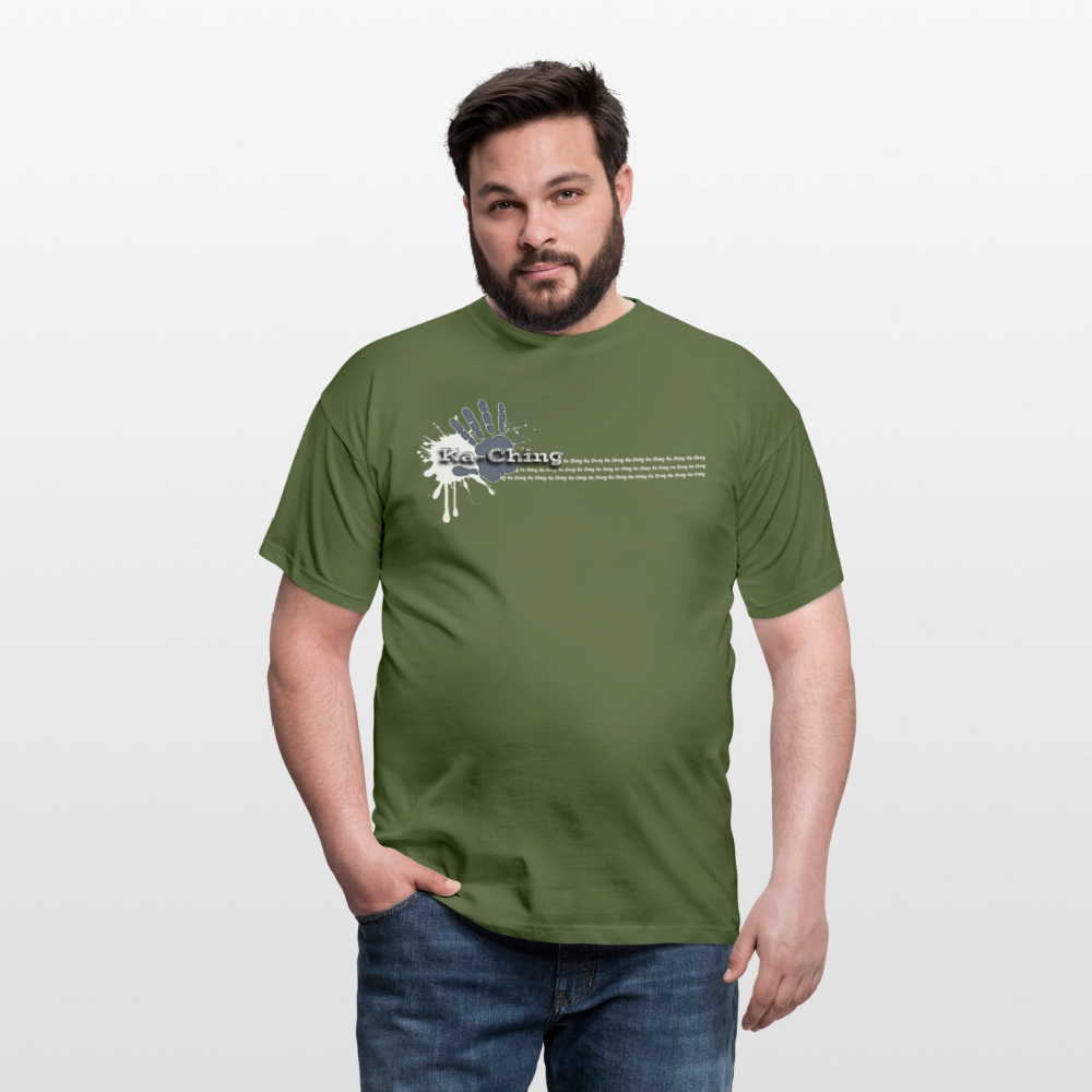 Unisex T-Shirt Ching Silver Logo WH/Dark CHSLR-T-03d - military green