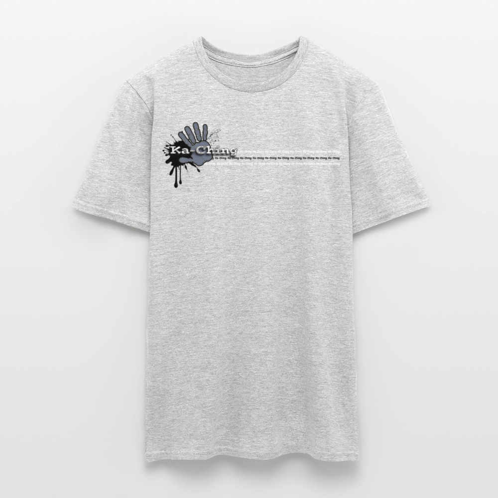 Unisex T-Shirt Ching Silver Logo CH-SLR-T-03c - heather grey